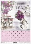 I love Paris, wieża Eiffla, kawiarnia, deska, deski, kropki, pastel, surfinia, kwiat, rower, R839, Eiffel Tower, cafe, board, boards, dots, pastel, surfinia, flower, bike, Eiffelturm, Cafe, Brett, Bretter, Punkte, Pastell, Surfinia, Blume, Fahrrad, Torre 
