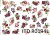 papier ryżowy decoupage kwiaty, róże*rice paper decoupage flowers, roses