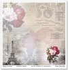 Papeles Scrapbooking SLS-068 Flower Post - Rose