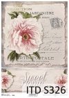 Papier decoupage kwiaty, Peonia*Decoupage paper flowers, Peony