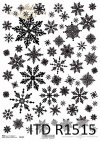 Papier ryżowy gwiazdki, śnieżynki*Rice paper stars, snowflakes