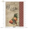 Wielkanoc, retro, vintage, kogut, kogucik, ornament, koło od wozu, koła, Easter, rooster, Ostern, Hahn, Pascua, gallo, adorno 
