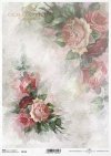 papel decoupage rosas, flores*decoupage papírové růže, květiny*Decoupage Papier Rosen, Blumen