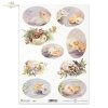 Wielkanoc, wiosna, Happy Easter, owal, jajo, jajko, kwiat, bratek, bratki, konwalia, konwalie, kurczak, kurczę, pisklak, pisklę, oval, egg, flower, pansies, lily of the valley, chick, Ostern, oval, Ei, Blume, Stiefmütterchen, Maiglöckchen