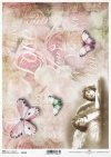 Vintage papel decoupage, ángeles, mariposas*Vintage-Papier decoupage, Engel, Schmetterlinge