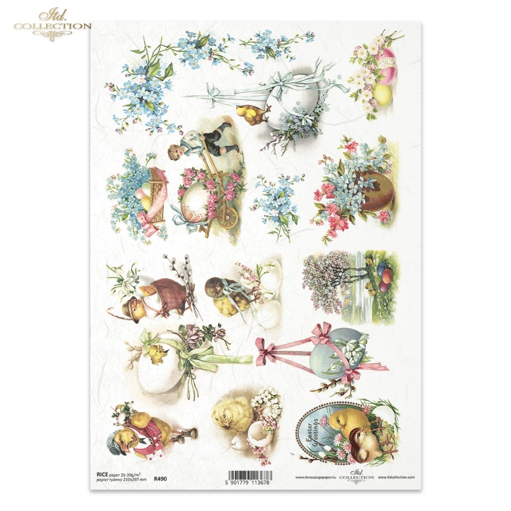 Rice paper R490 - ITD Collection decoupage paper