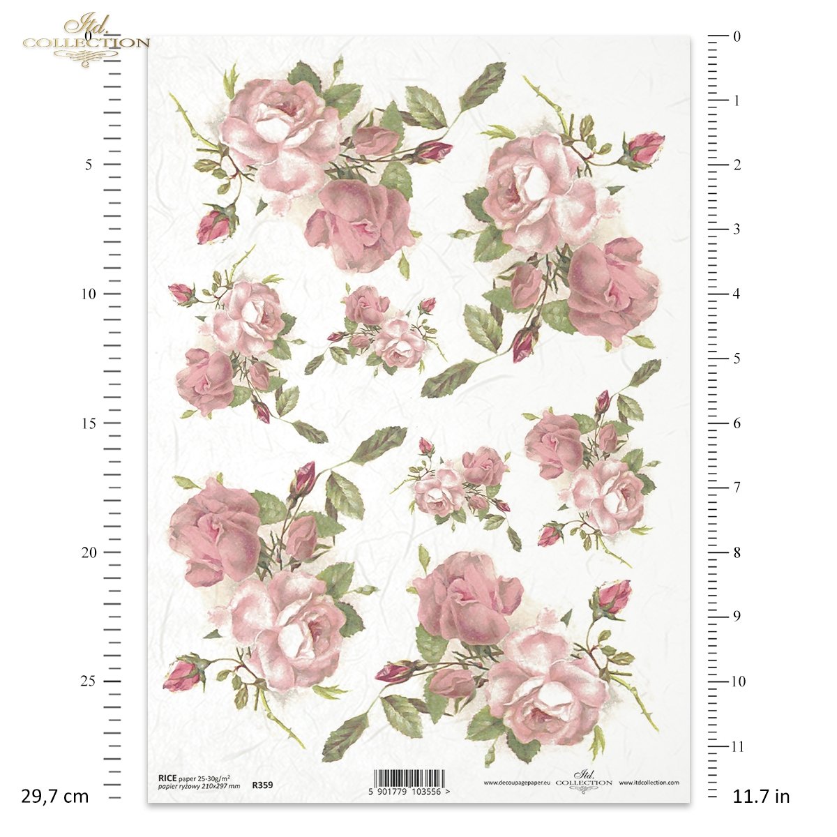 Rice paper R359 - Itd Collection decoupage paper