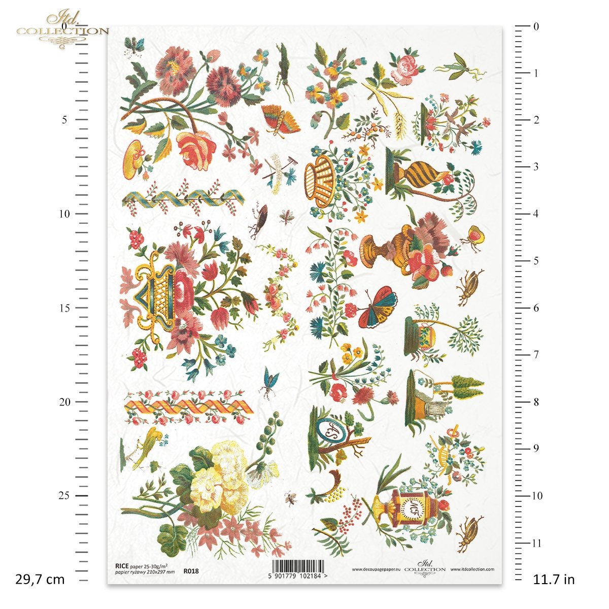 Rice paper R0018 - Itd Collection decoupage paper