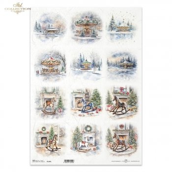 Reispapier A3 für Decoupage R1266L