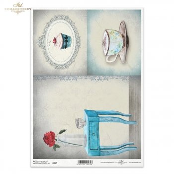 Reispapier für Serviettentechnik und Decoupage R0867