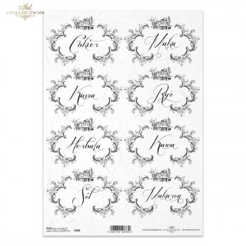 Reispapier für Serviettentechnik und Decoupage R0398