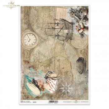 Reispapier für Serviettentechnik und Decoupage R1322