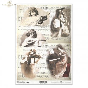 Reispapier für Serviettentechnik und Decoupage R0373