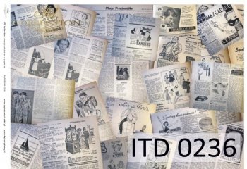Decoupage paper ITD D0236