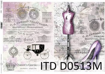 Decoupage paper ITD D0513M