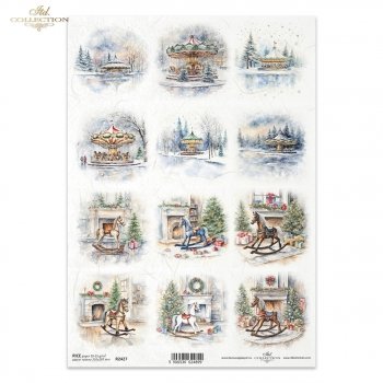 Papel de arroz para decoupage R2427