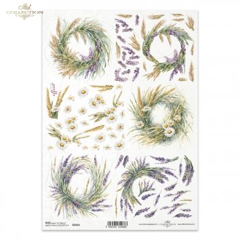 Papel de arroz para decoupage R2424