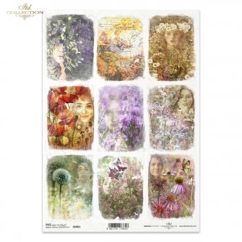 Papel de arroz para decoupage R2081