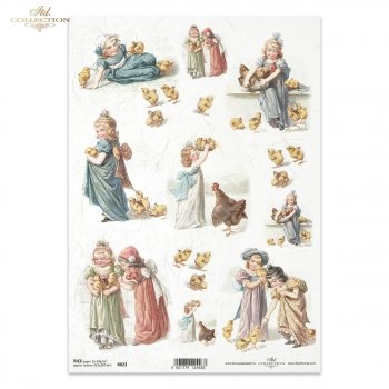 Papel de arroz para decoupage R0823