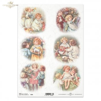 Papel de arroz para decoupage R0999