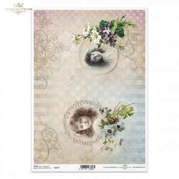 Papel de arroz para decoupage R1377