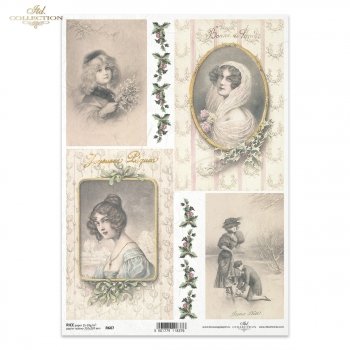 Papel de arroz para decoupage R0607