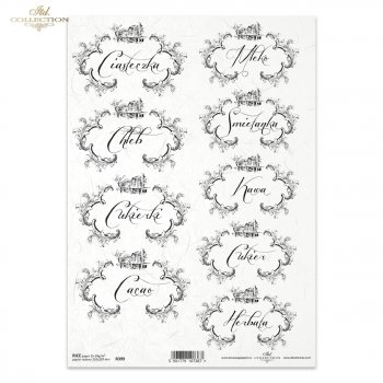 Papel de arroz para decoupage R0399