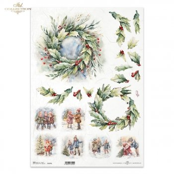 Papel de arroz decoupage A3 R1276L