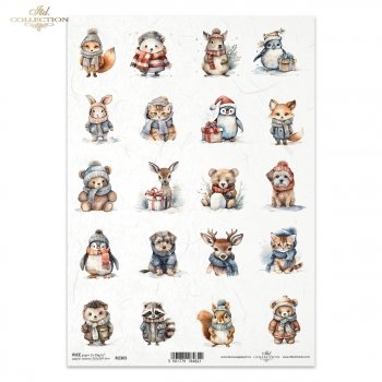 Papel de arroz para decoupage R2305