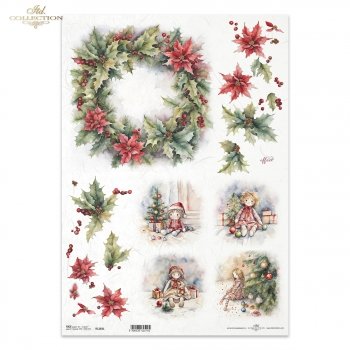 Papel de arroz decoupage A3 R1283L