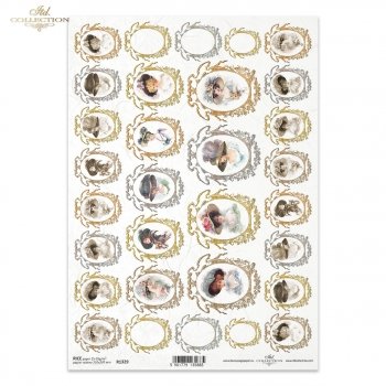 Papel de arroz para decoupage R1329