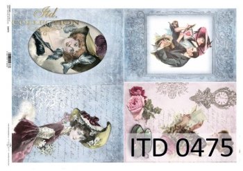 papel decoupage clásico D0475M