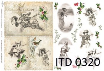 papel decoupage clásico D0320M