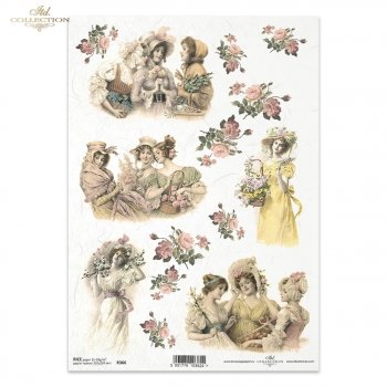 Papel de arroz para decoupage R0366