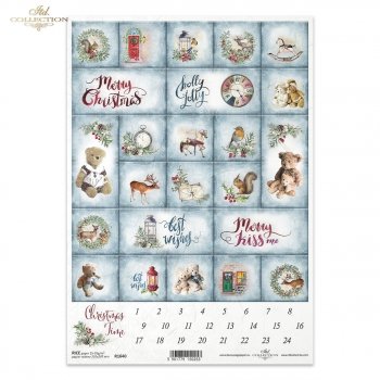 Papel de arroz para decoupage R1640