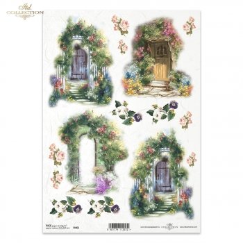 Papel de arroz para decoupage R0461