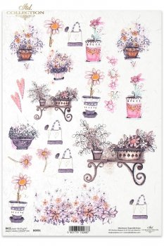 Papel de arroz para decoupage R0091