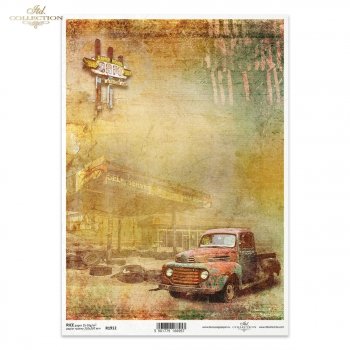 Papel de arroz para decoupage R1912