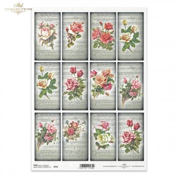 Papel de arroz para decoupage R0541