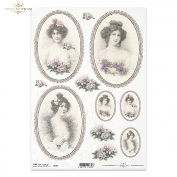Papel de arroz para decoupage R0640