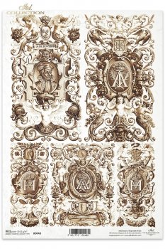 Papel de arroz para decoupage R0048