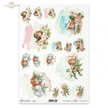 Papel de arroz para decoupage R1335