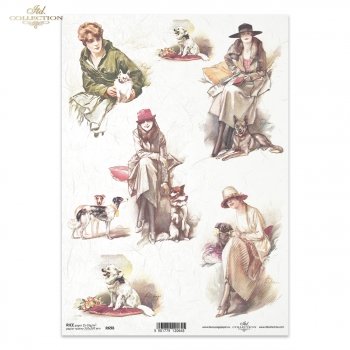 Papel de arroz para decoupage R0698