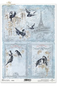 Papel de arroz para decoupage R0189