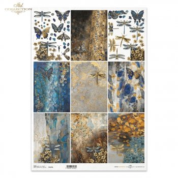 Papel de arroz decoupage A3 R1253L