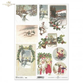 Papel de arroz para decoupage R0580
