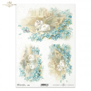 Papel de arroz para decoupage R0974