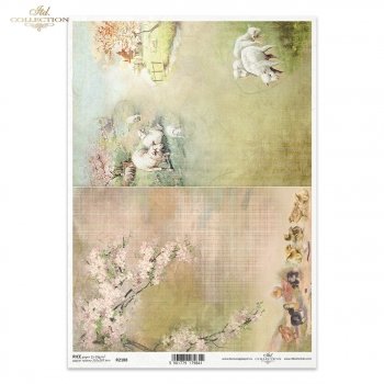 Papel de arroz para decoupage R2188