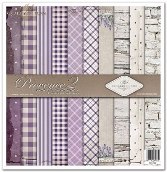 Papeles Scrapbooking SLS-062 Provence scented with lavender 2