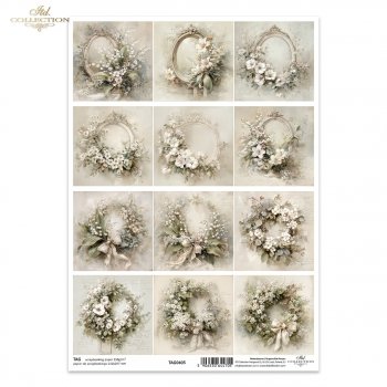 Tagi do scrapbooking (HS code 48025890) TAG0405